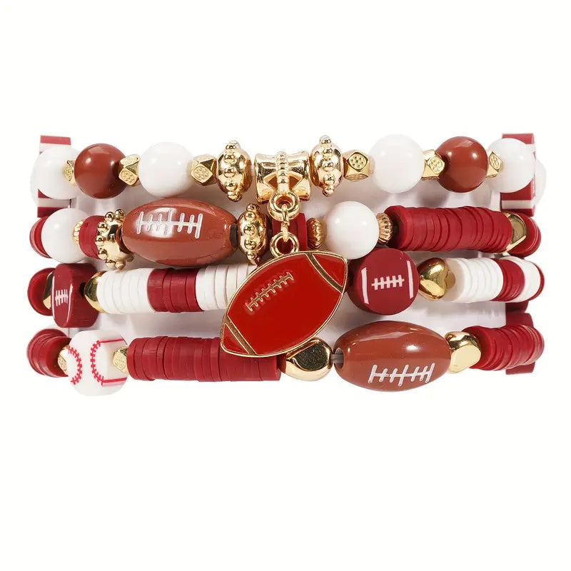 Touchdown Charm Bracelet Stack