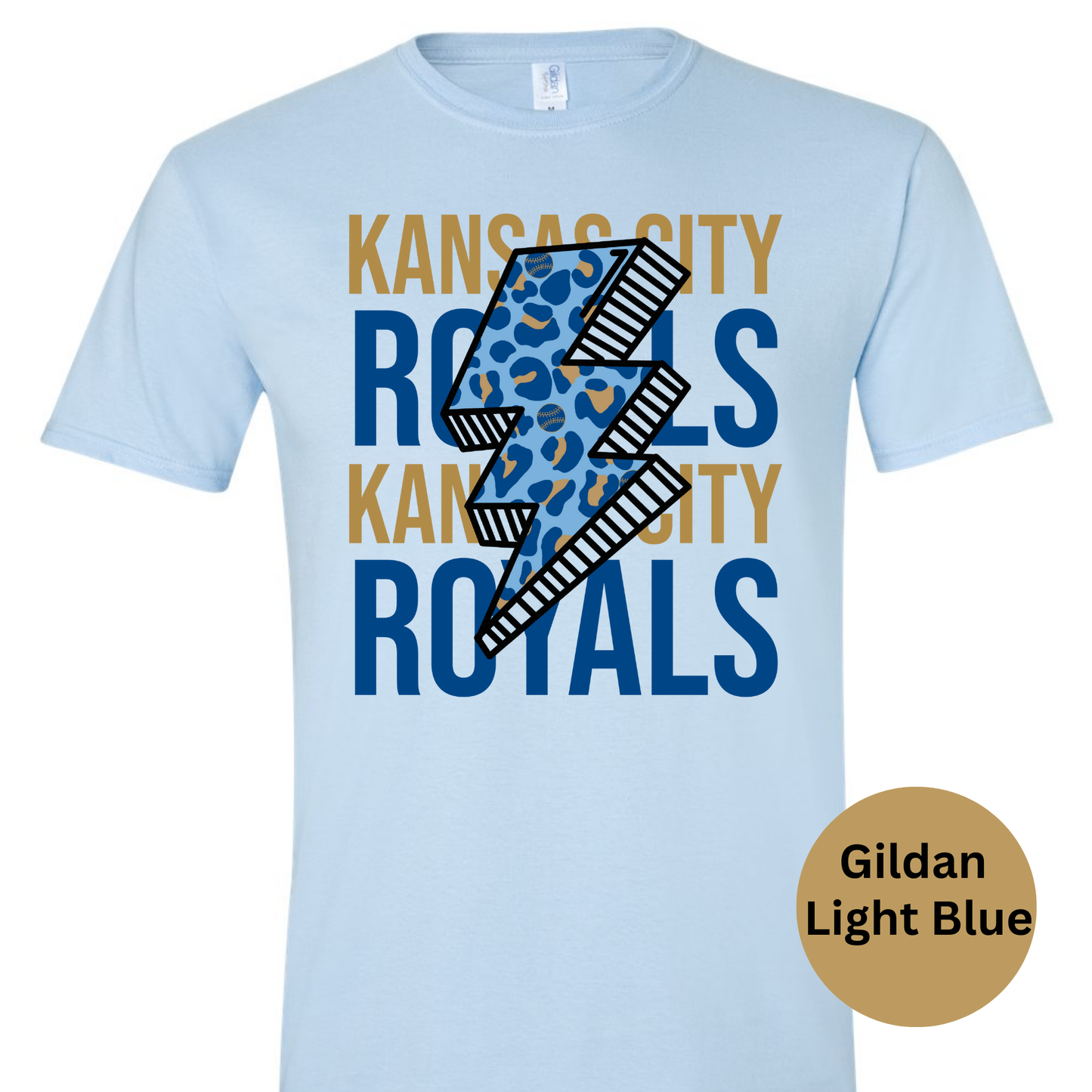 Kansas City Royals Leopard Bolt