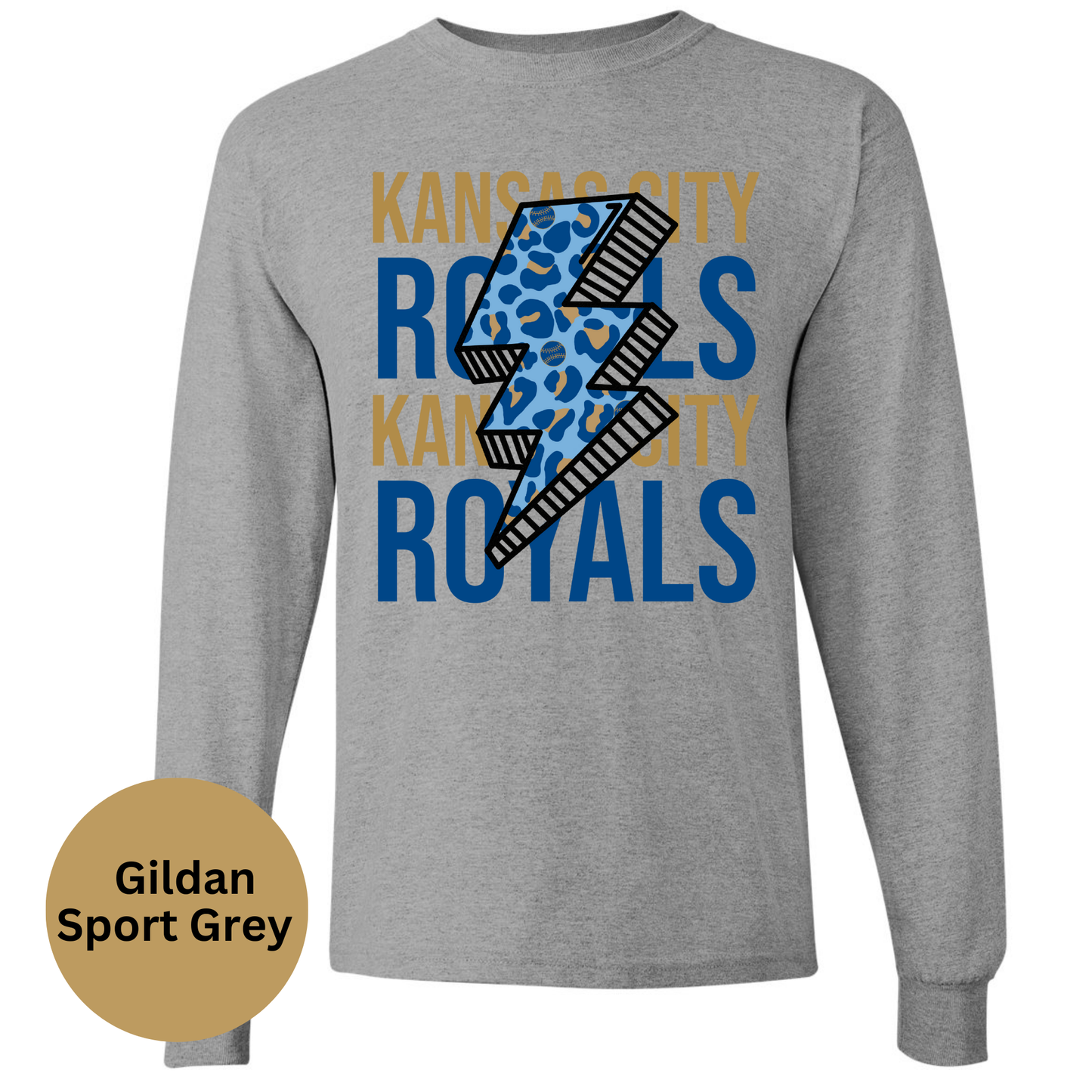 Kansas City Royals Leopard Bolt