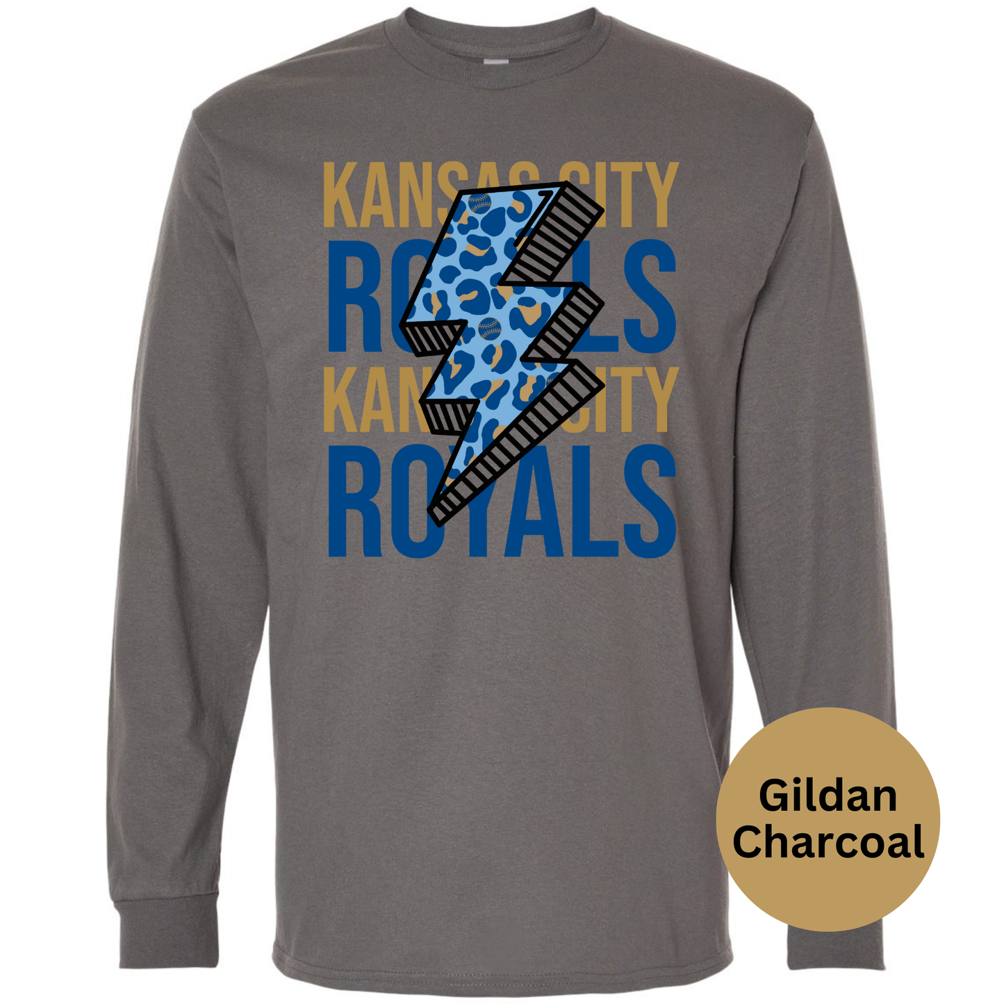 Kansas City Royals Leopard Bolt