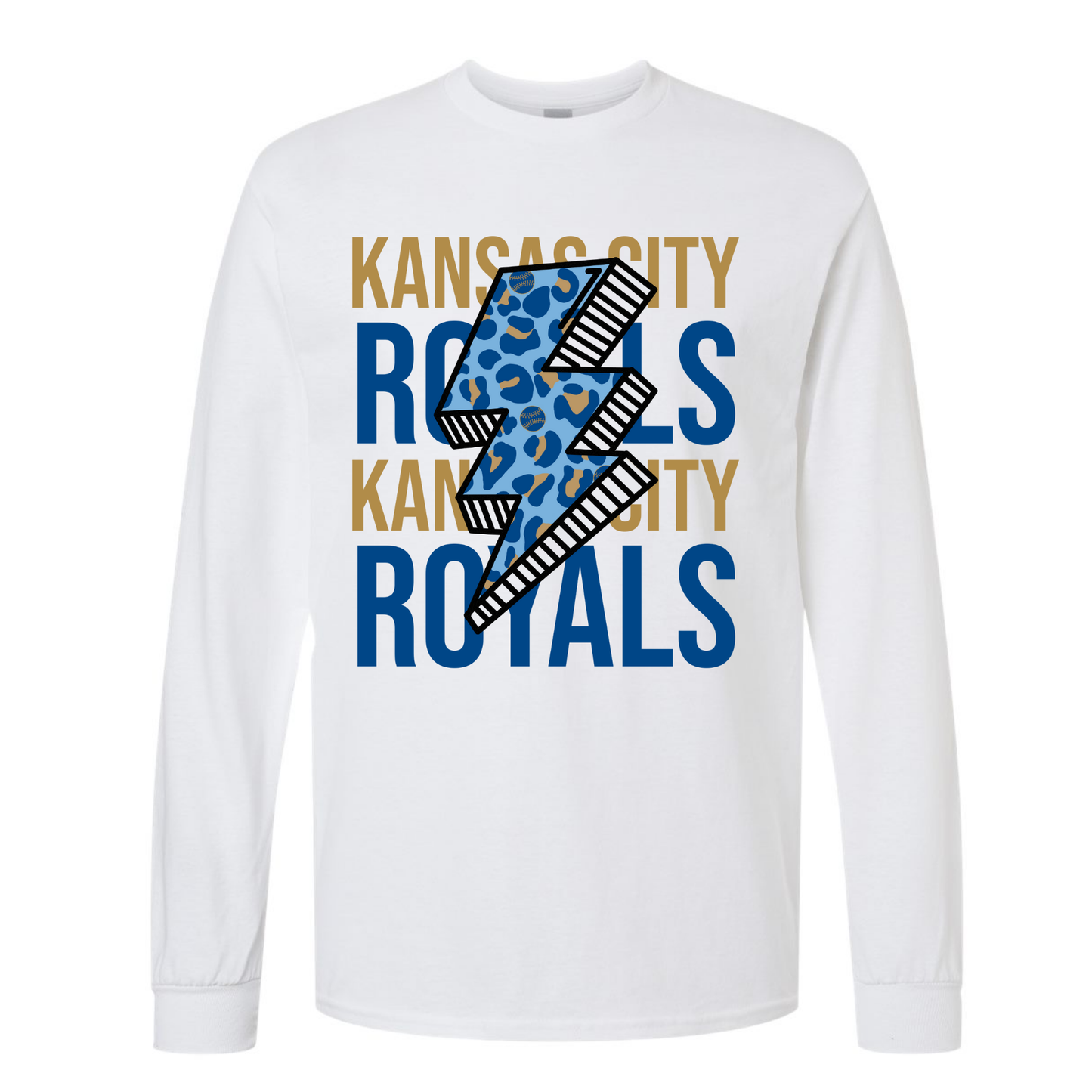 Kansas City Royals Leopard Bolt