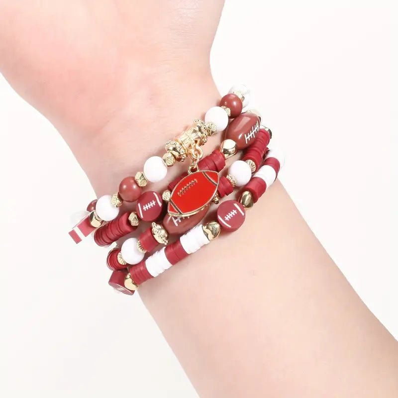 Touchdown Charm Bracelet Stack