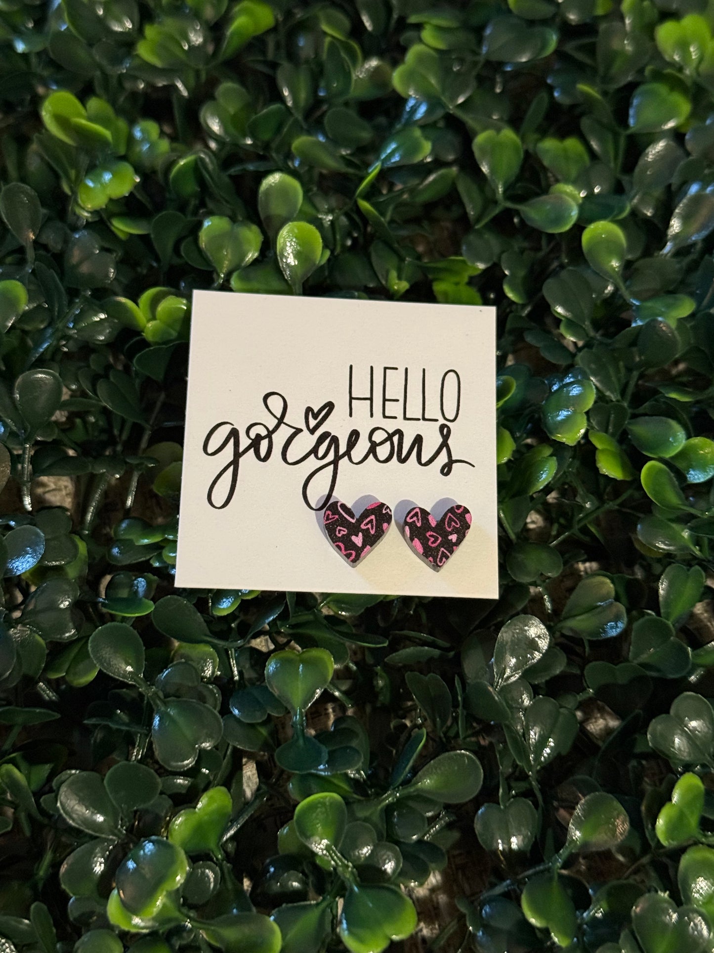 Mini Heart Shaped Stud Earrings