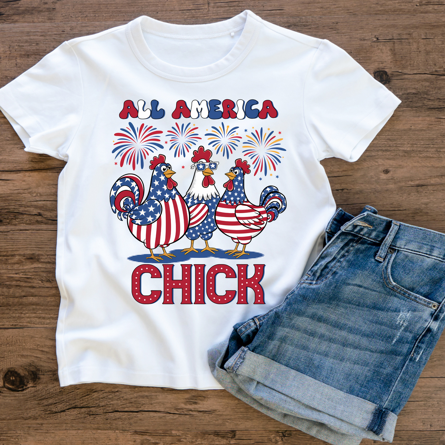All America Chick Tee