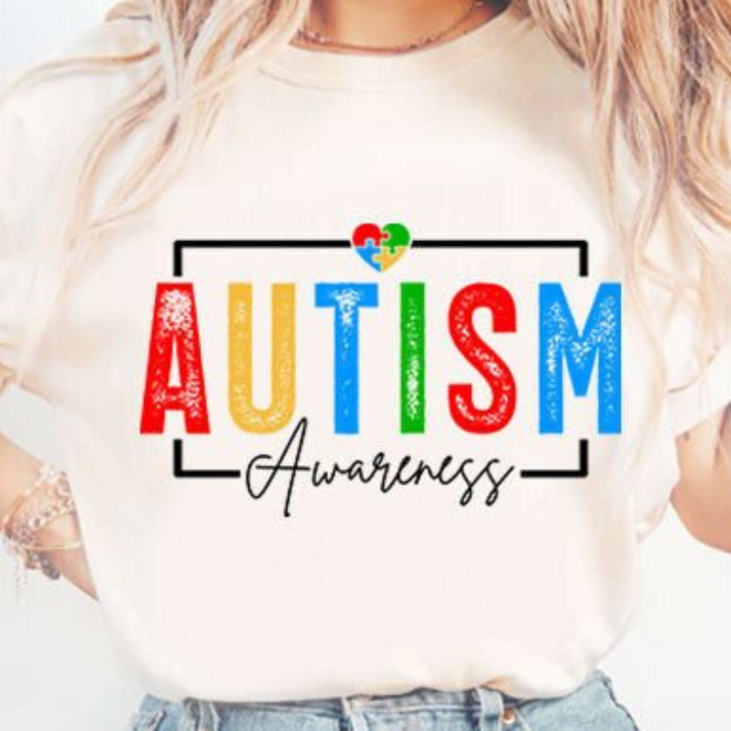 Autism Awareness Tee – Colorful Puzzle Design - Youth