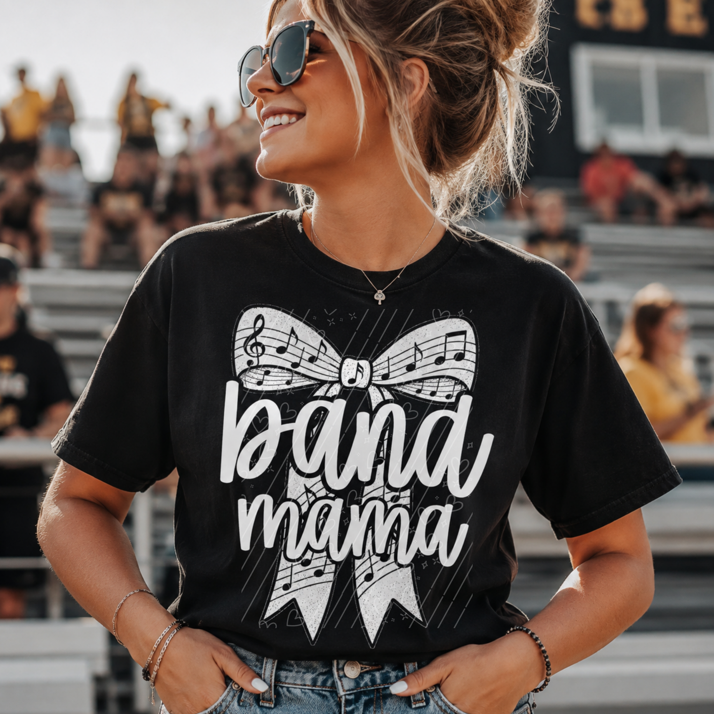 Band Mama Bow Shirt | Marching Band Mom Tee