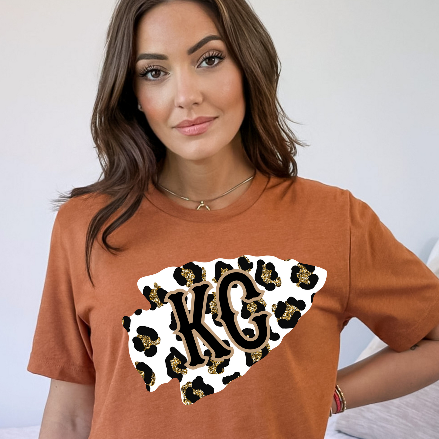 Kansas City Leopard Print Tee