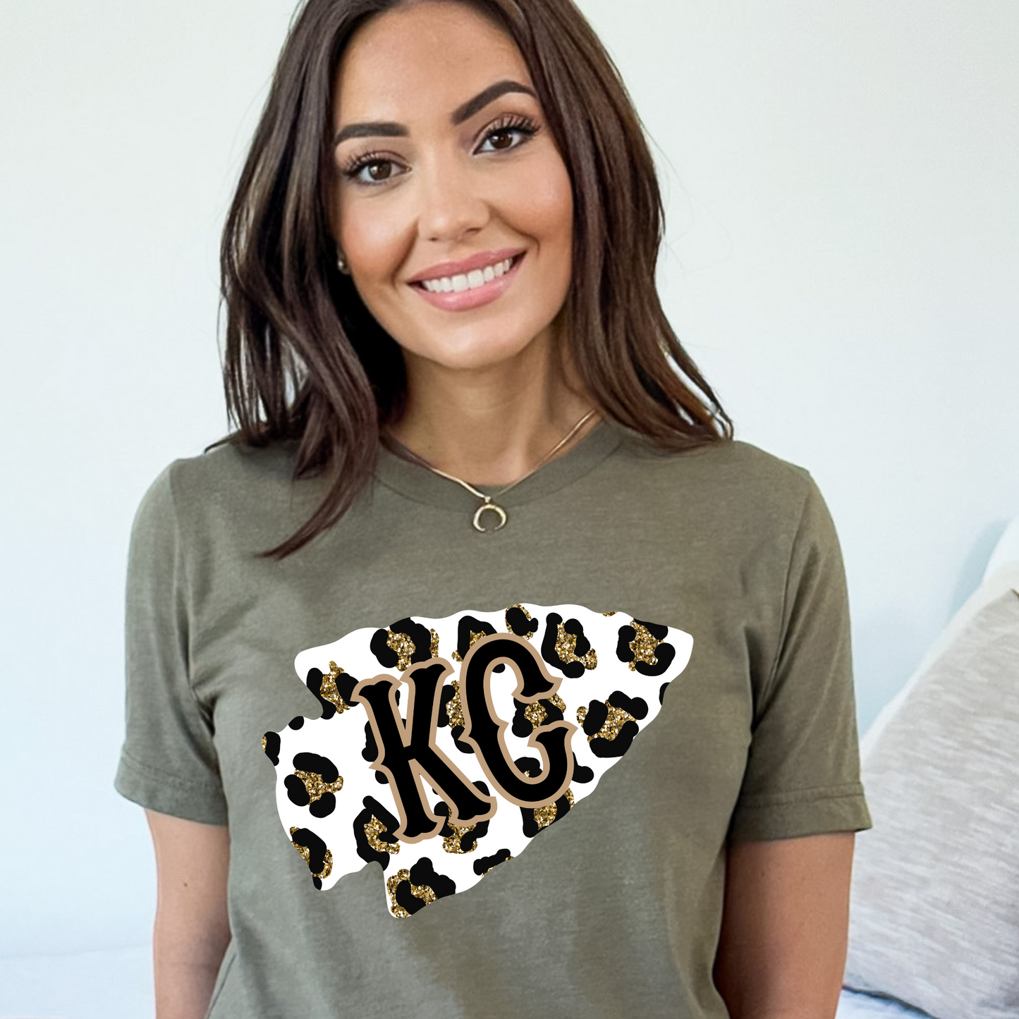 Kansas City Leopard Print Tee