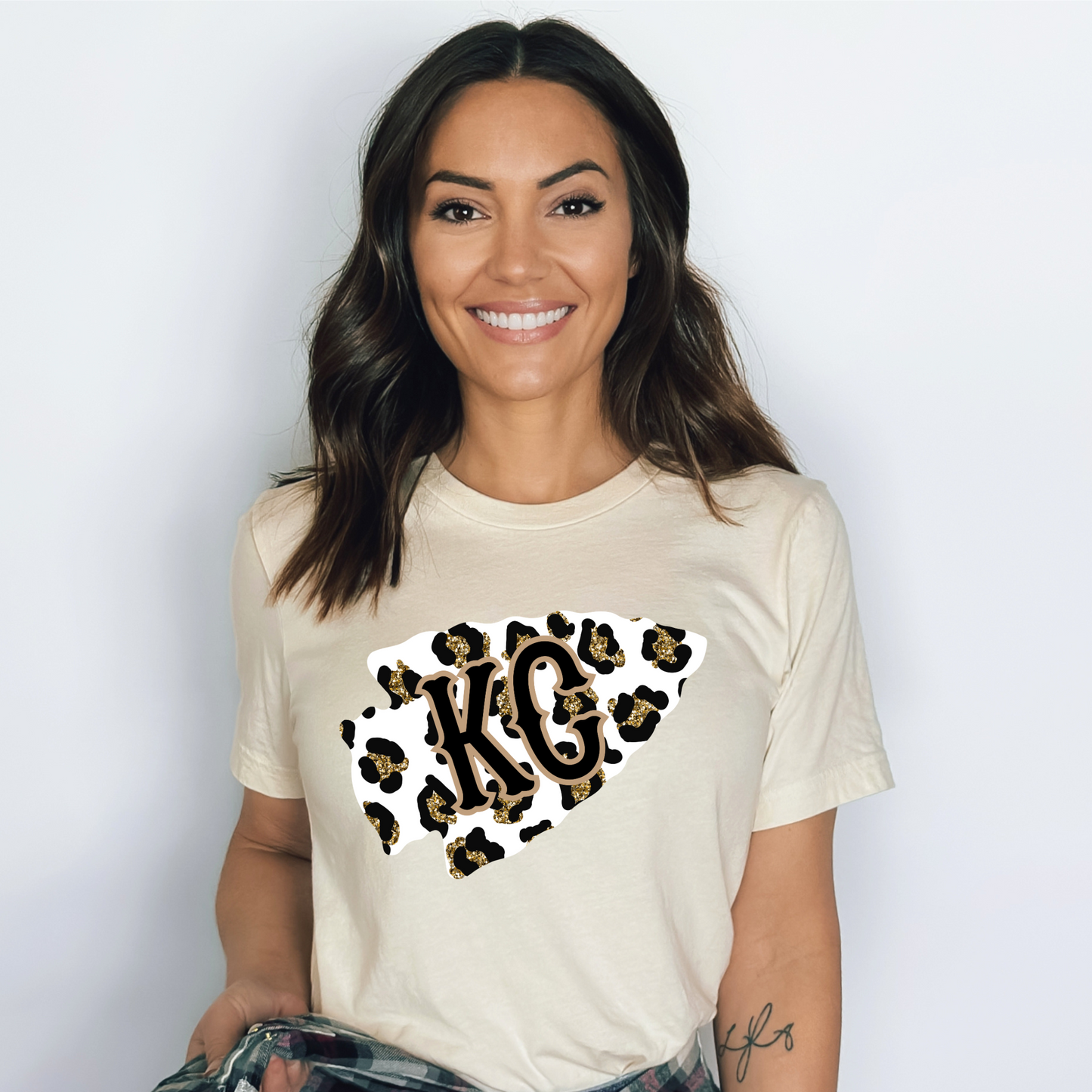 Kansas City Leopard Print Tee