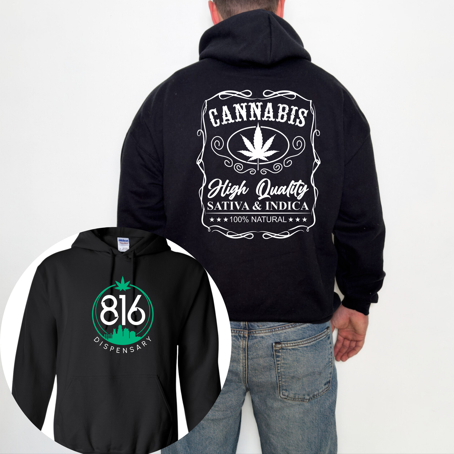 High Quality Cannabis - 816 (g/w logo) Large
