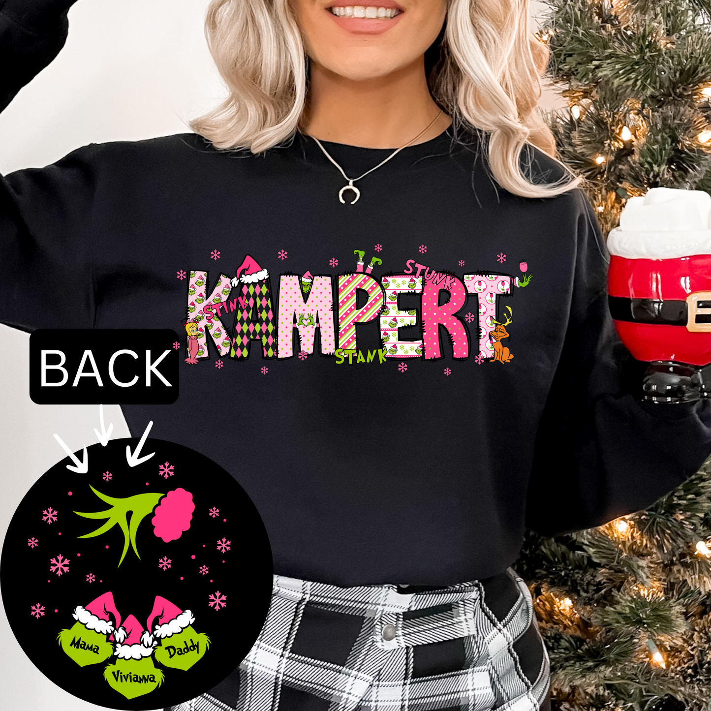 Custom Family Holiday Sweatshirt – Festive Design