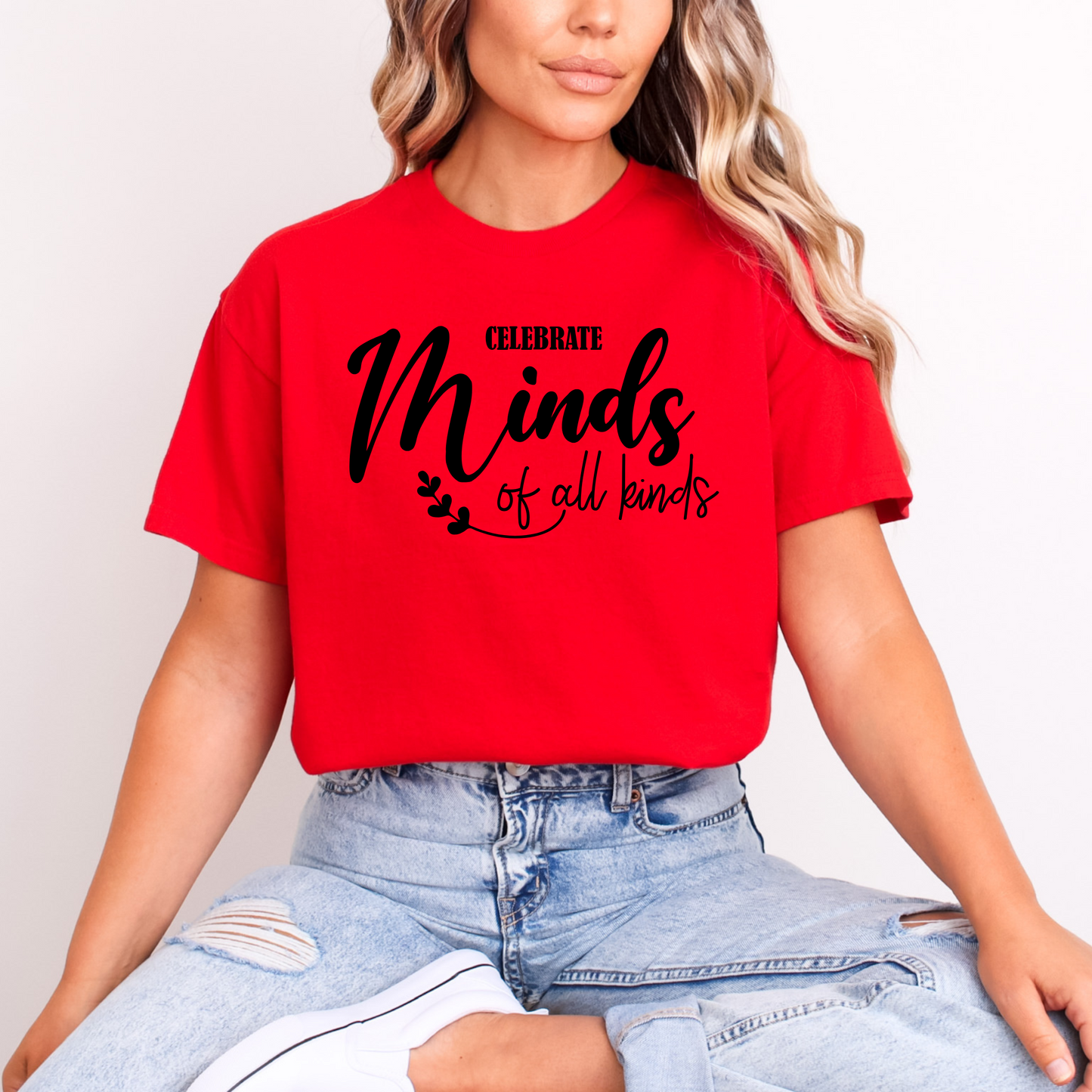 Celebrate Minds of All Kinds Tee – Bold Script Edition