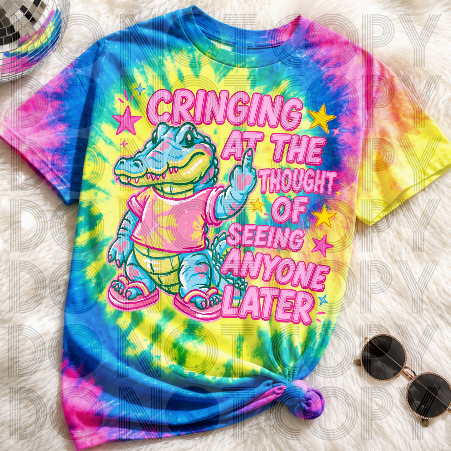 Cringing At The Thought Of Seeing Anyone Later Graphic Tee