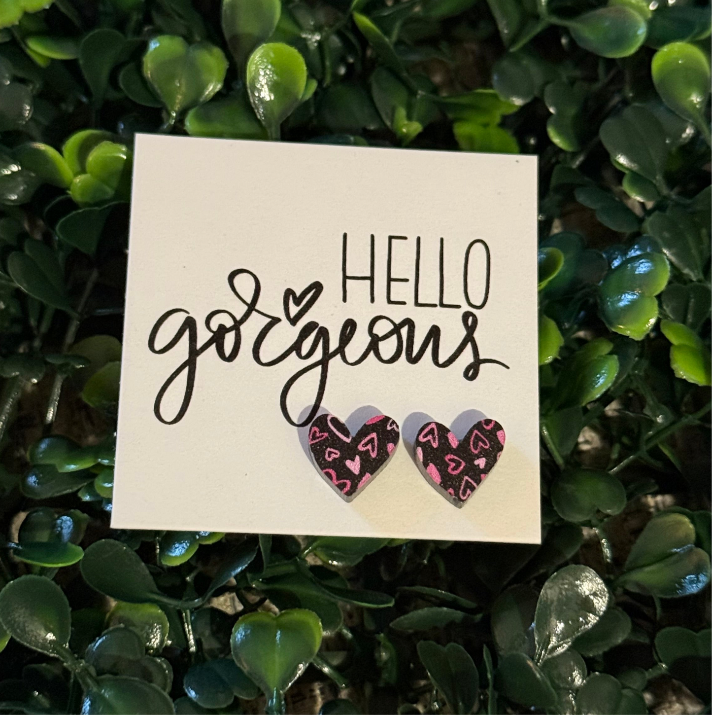 Mini Heart Shaped Stud Earrings