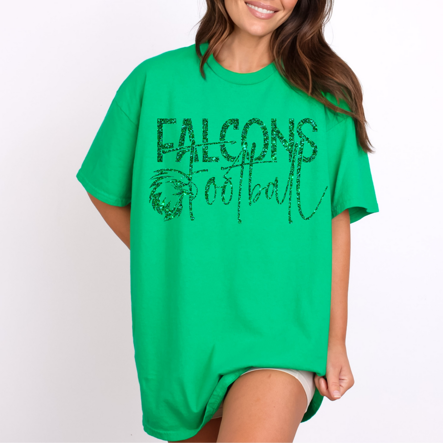 Falcons Football Faux Glitter