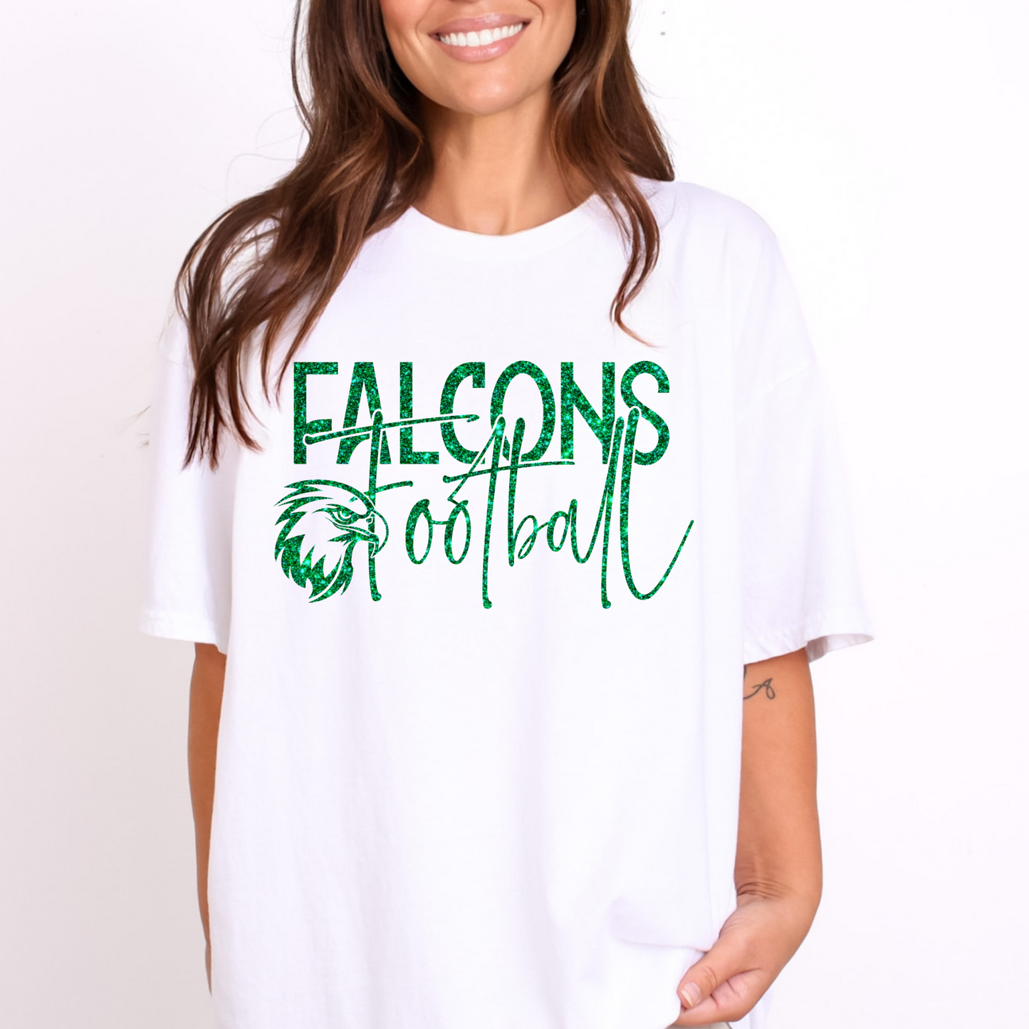 Falcons Football Faux Glitter