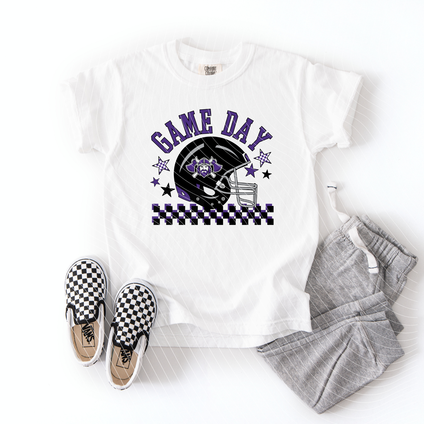 Game Day Vikings Checkered