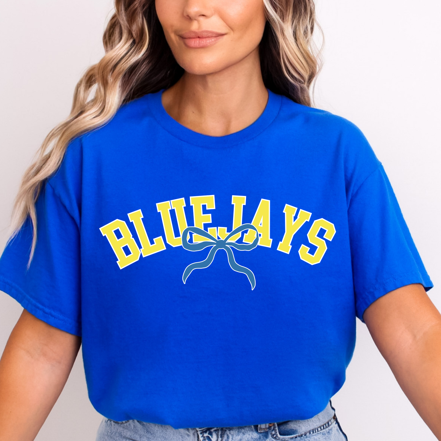 Bluejays Curved with Bow