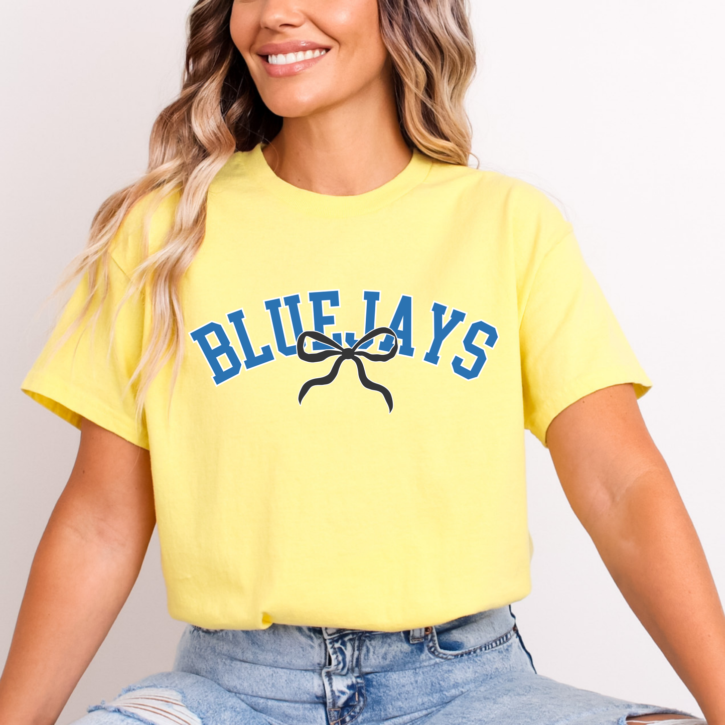 Bluejays Curved with Bow