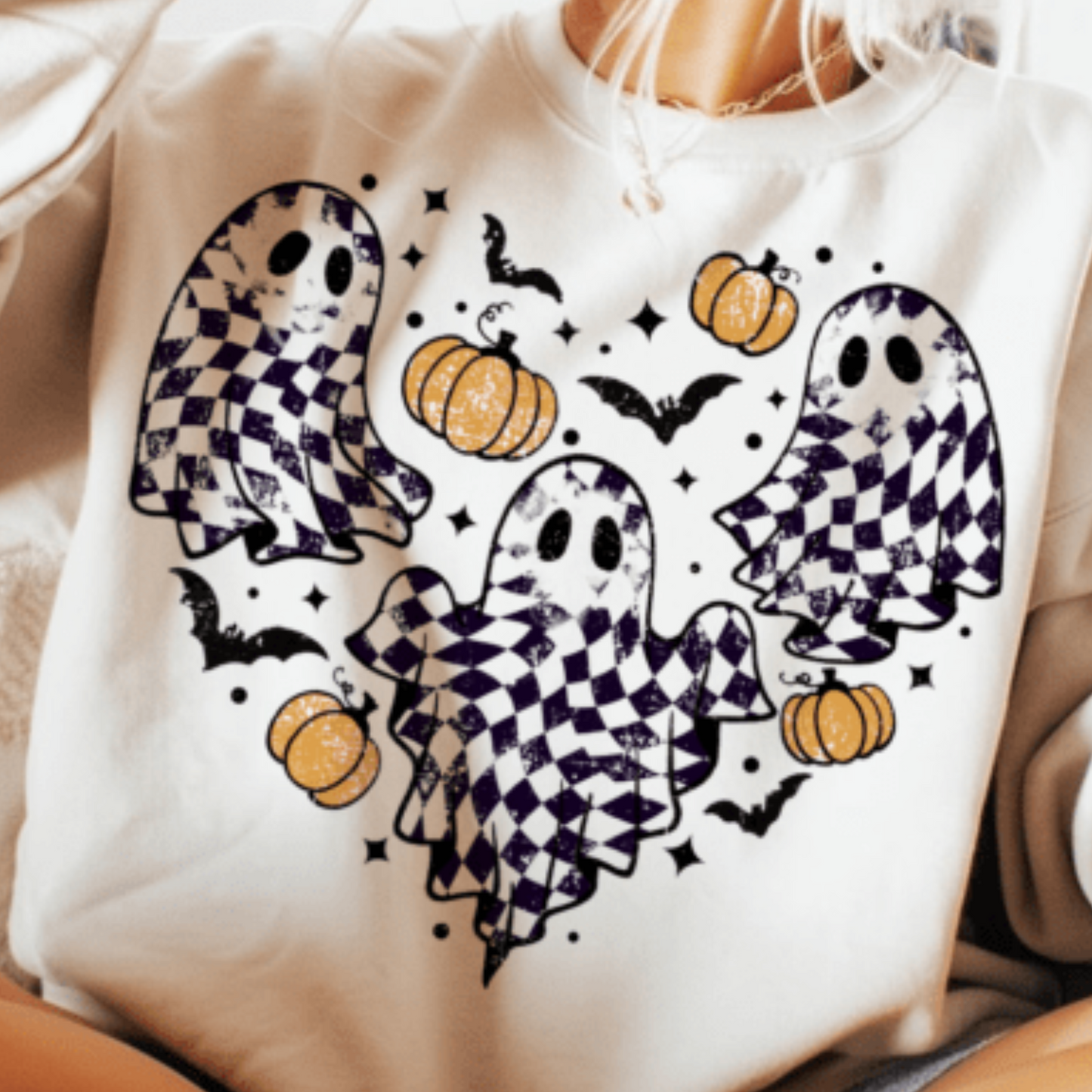 Youth Grunge Checkered Ghost