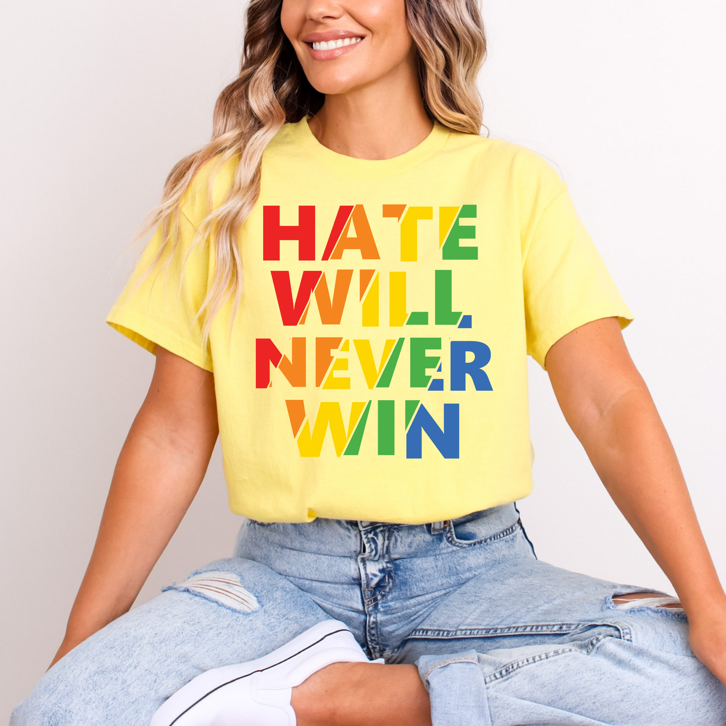 Hate Will Never Win Tee – Pride Edition