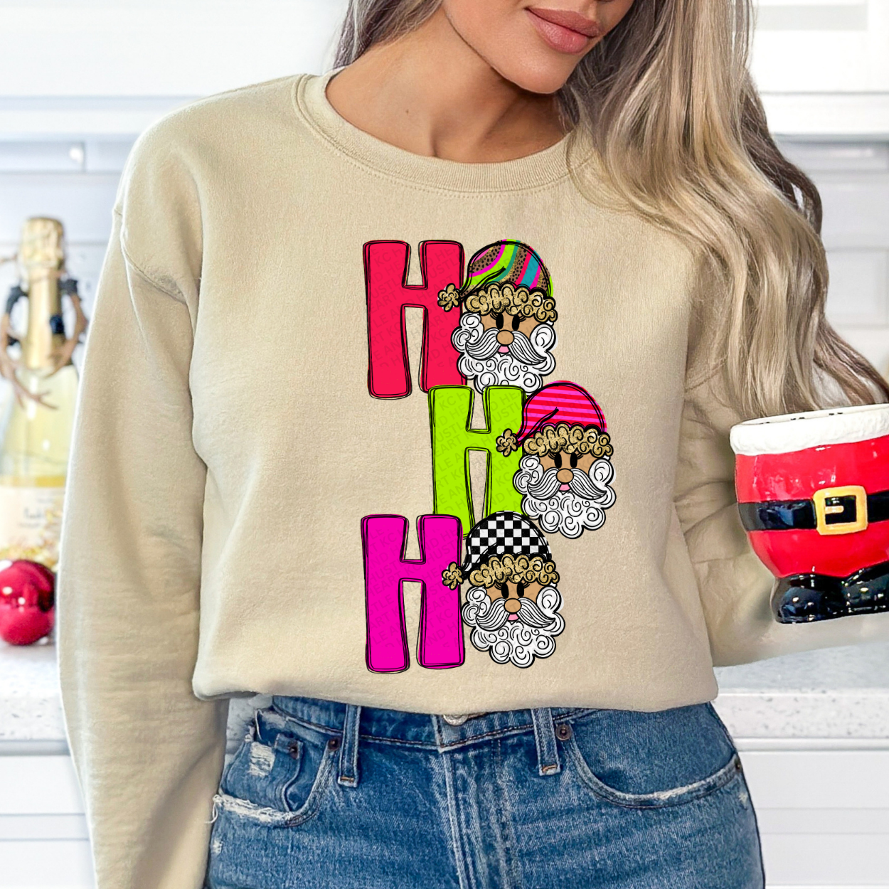 Ho Ho Ho Santa Sweatshirt – Bright & Festive Christmas Crewneck