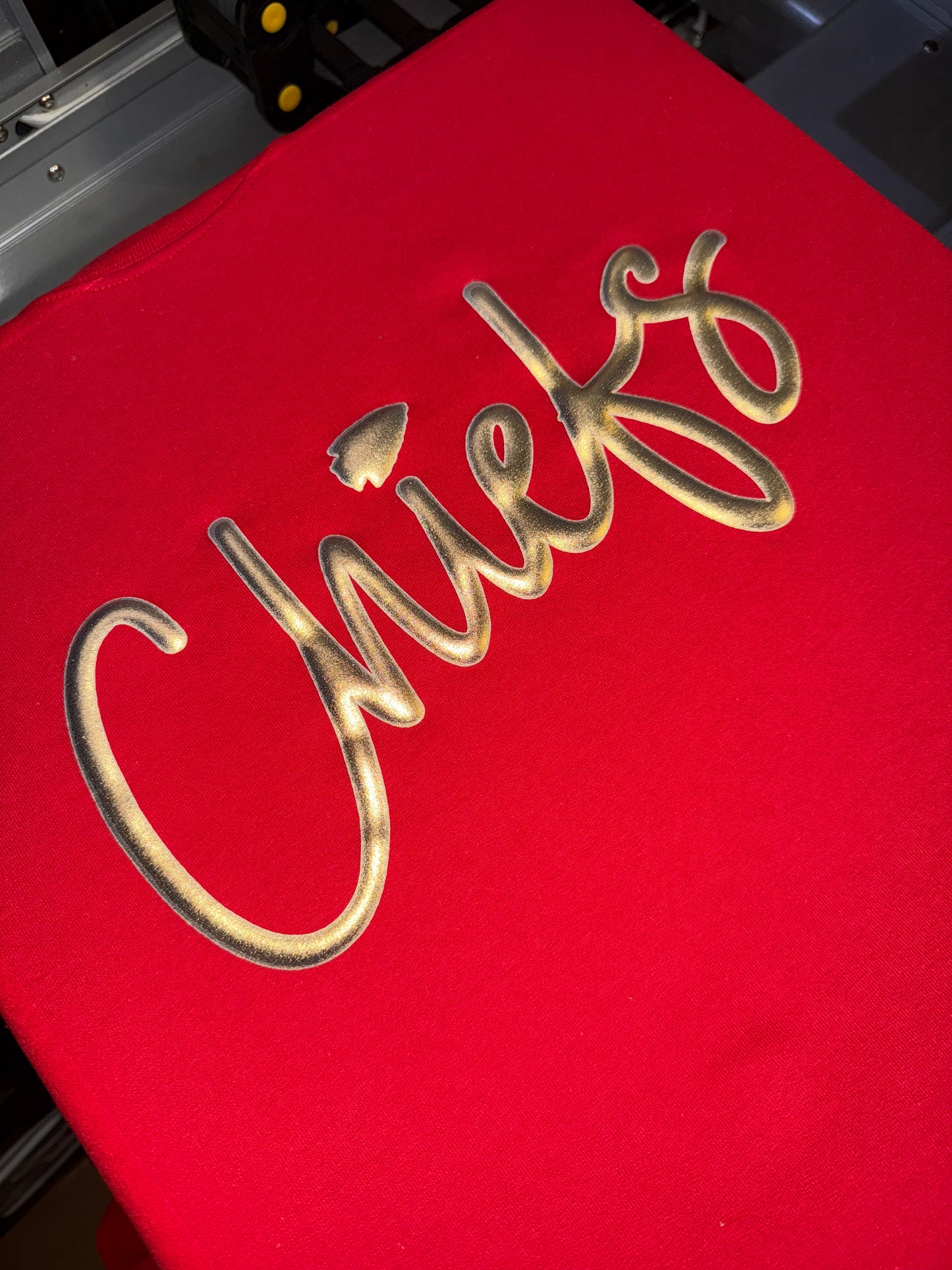 Metallic Puff Chiefs Script