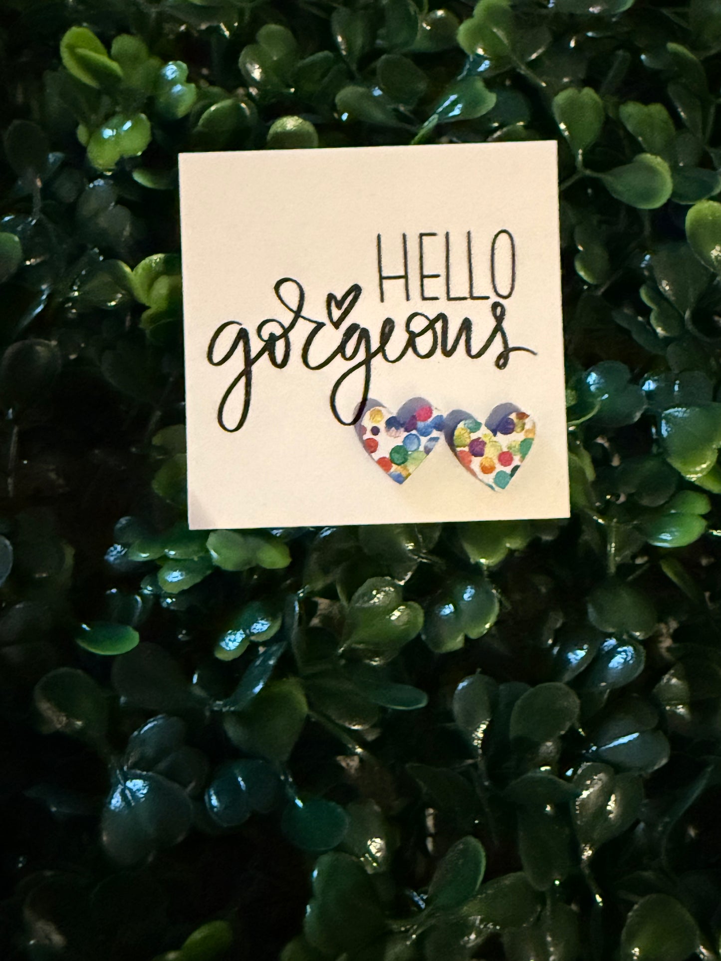 Mini Heart Shaped Stud Earrings
