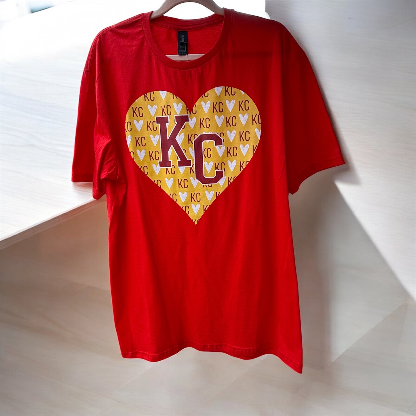 KC heart - yellow
