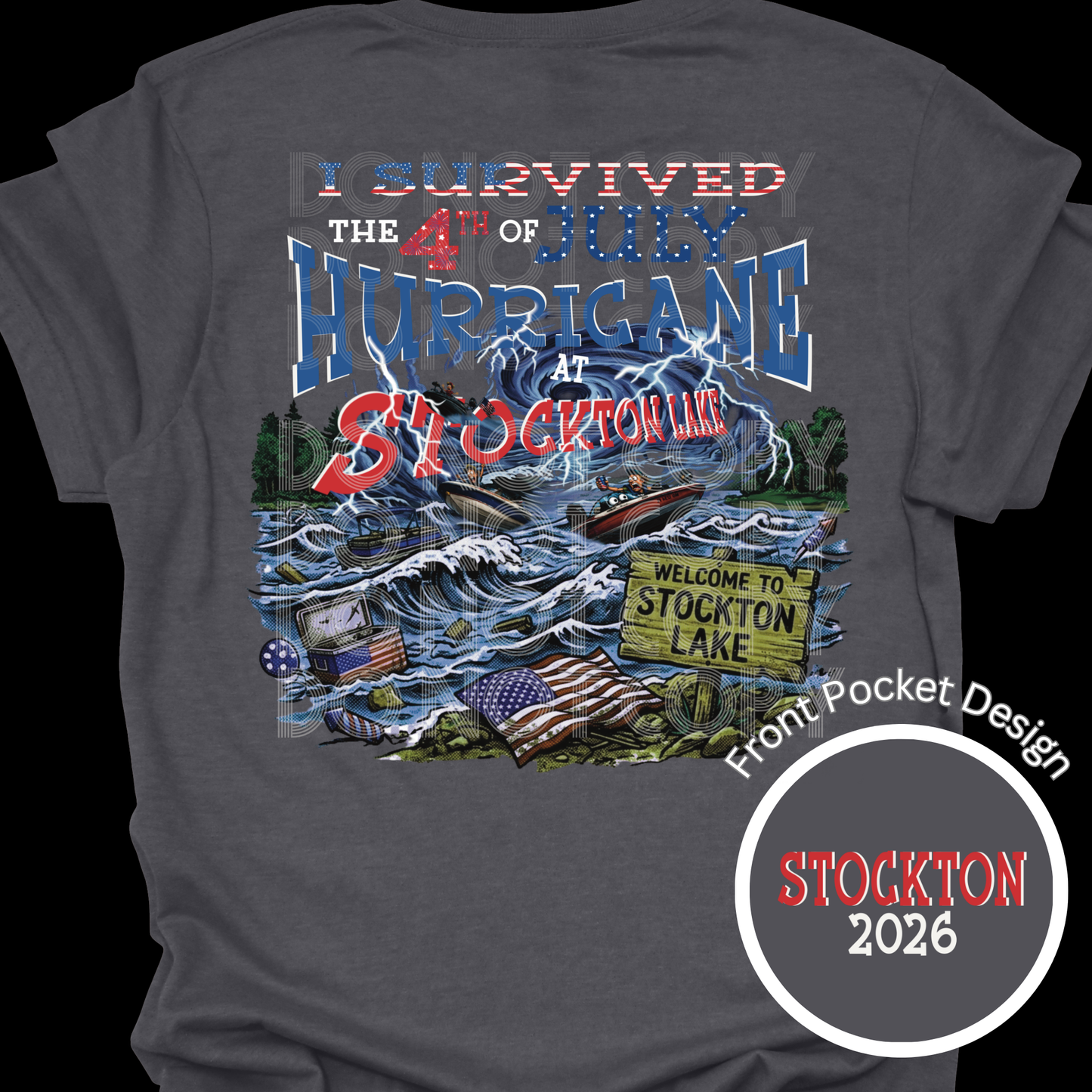 4th of July Hurricane | Stockton Lake 2026 Tee