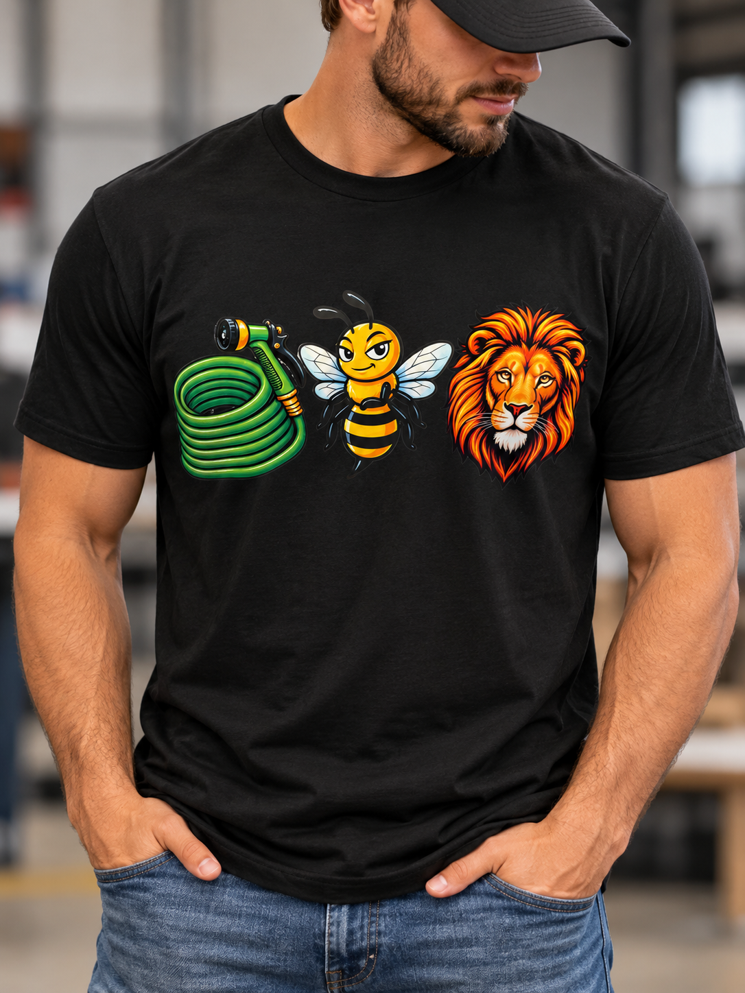 Hose Bee Lion Graphic Tee