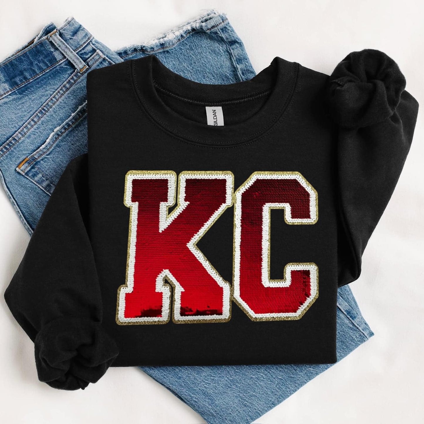 KC Sequins Patch Sweatshirt