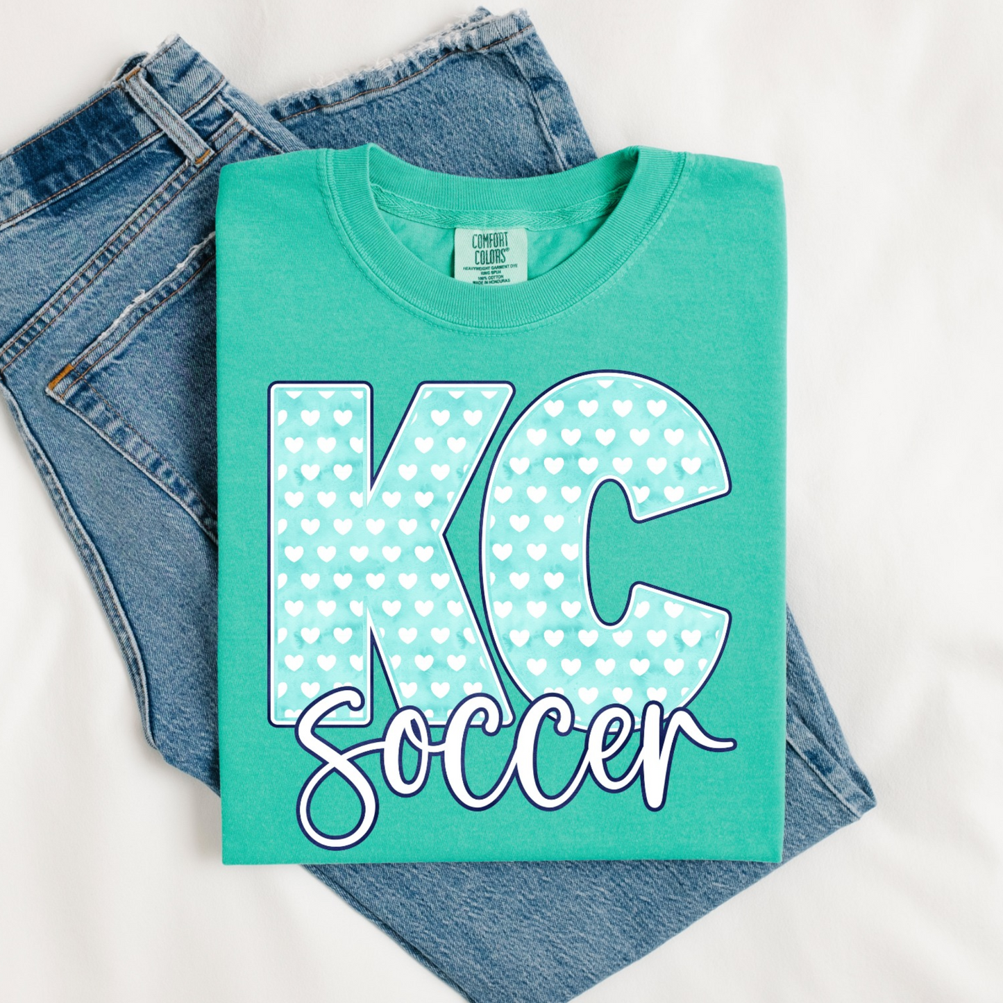 KC Soccer Heart Tee