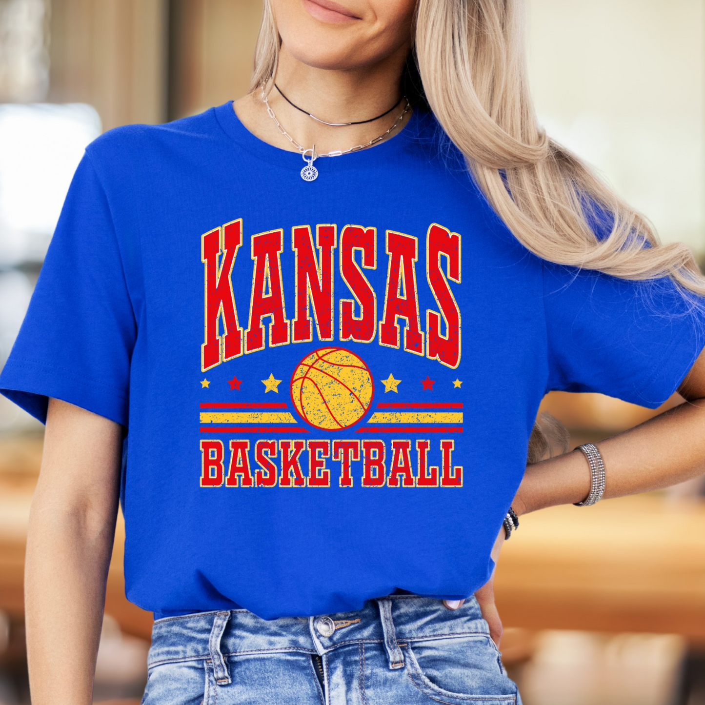 Kansas Basketball Vintage Tee