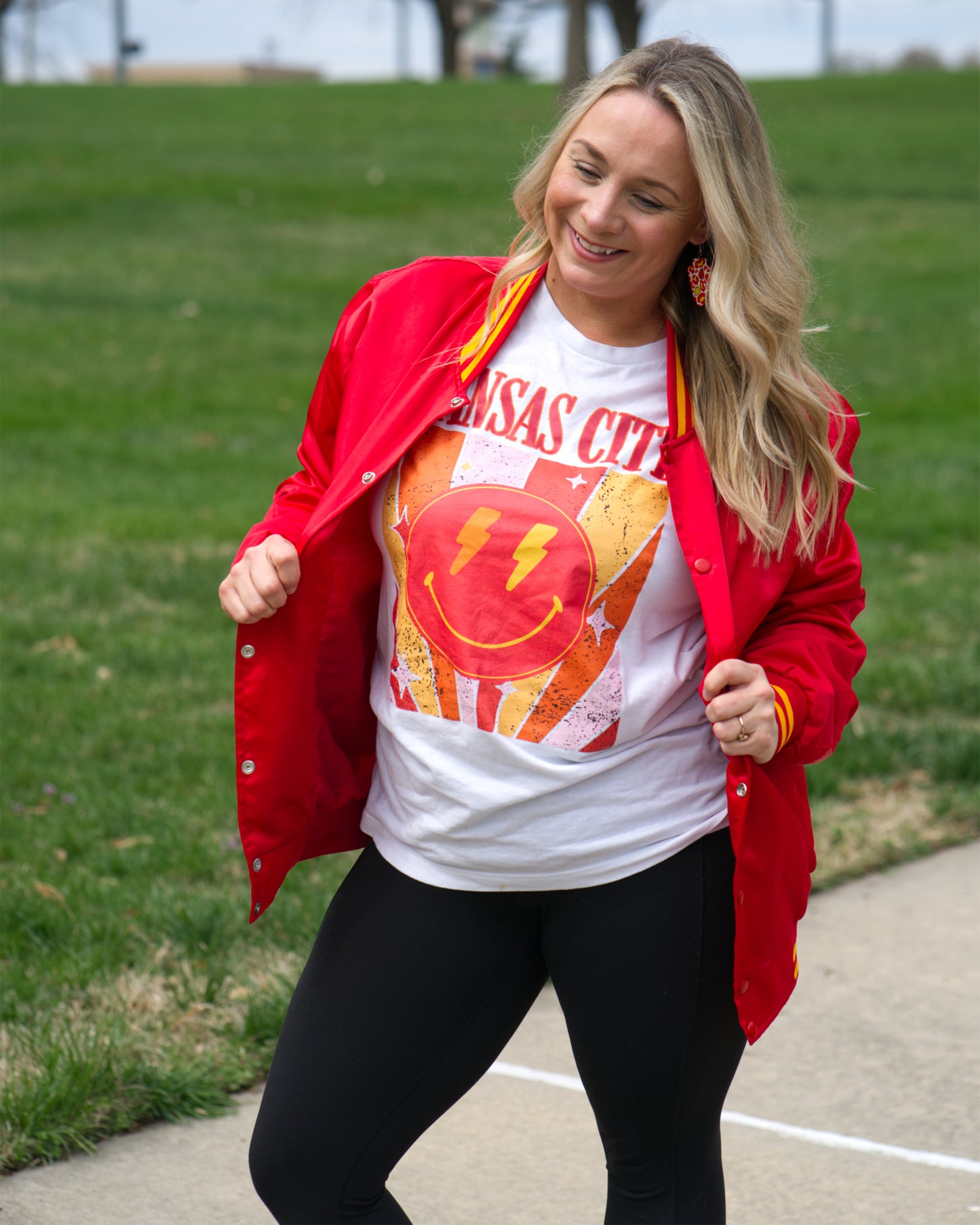 Kansas City Smiley Graphic Tee - Youth