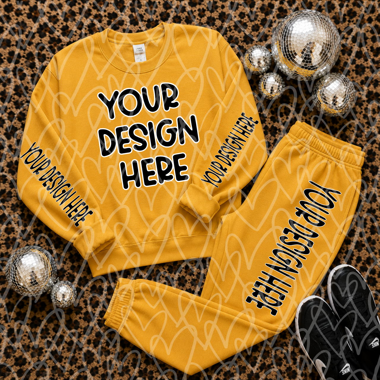 Sweatsuit Mockup Bundle | Gildan Heavy Blend Crewneck & Jogger Mockups
