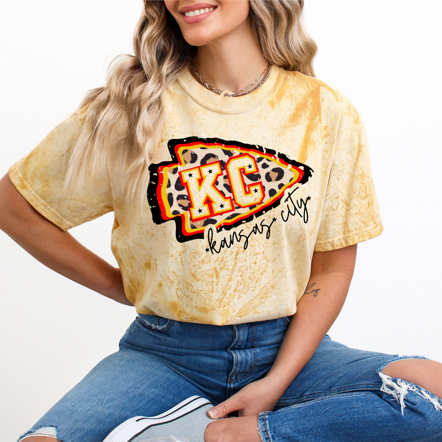 Kansas City Leopard Print Tee