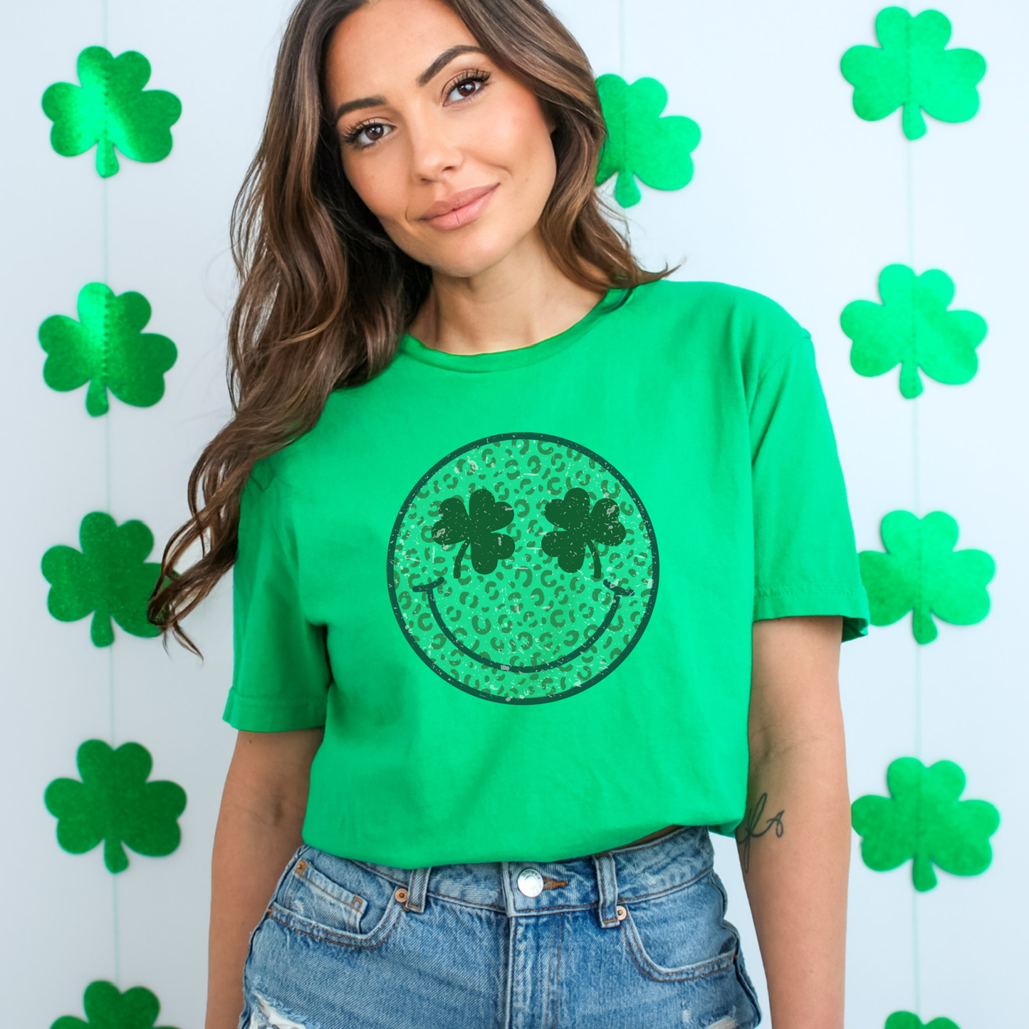 Leopard Shamrock Smiley