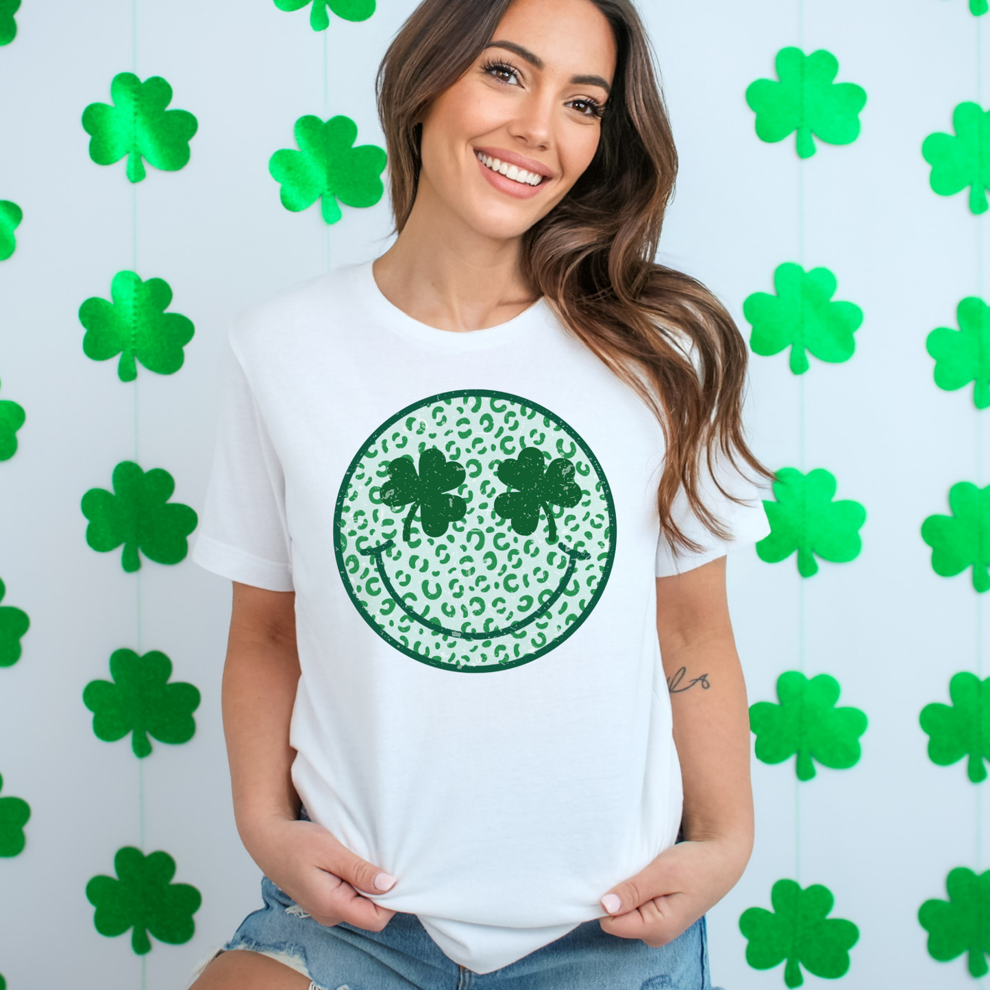 Leopard Shamrock Smiley
