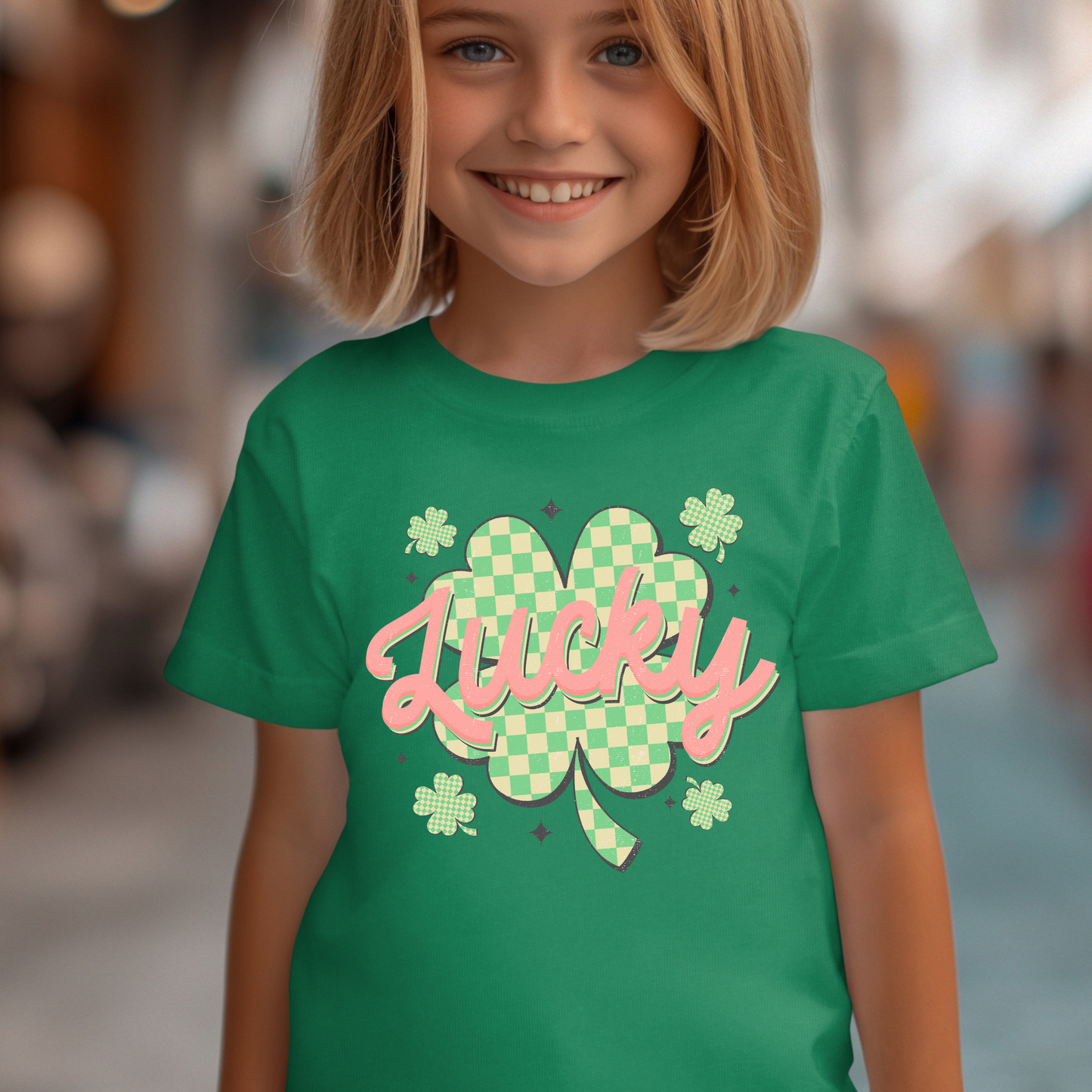 Lucky Checkered Shamrock