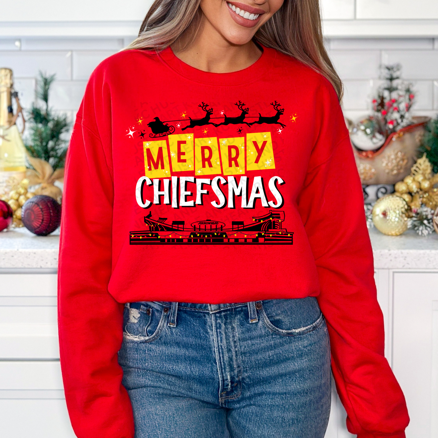 Merry Chiefsmas - Yellow and White PNG