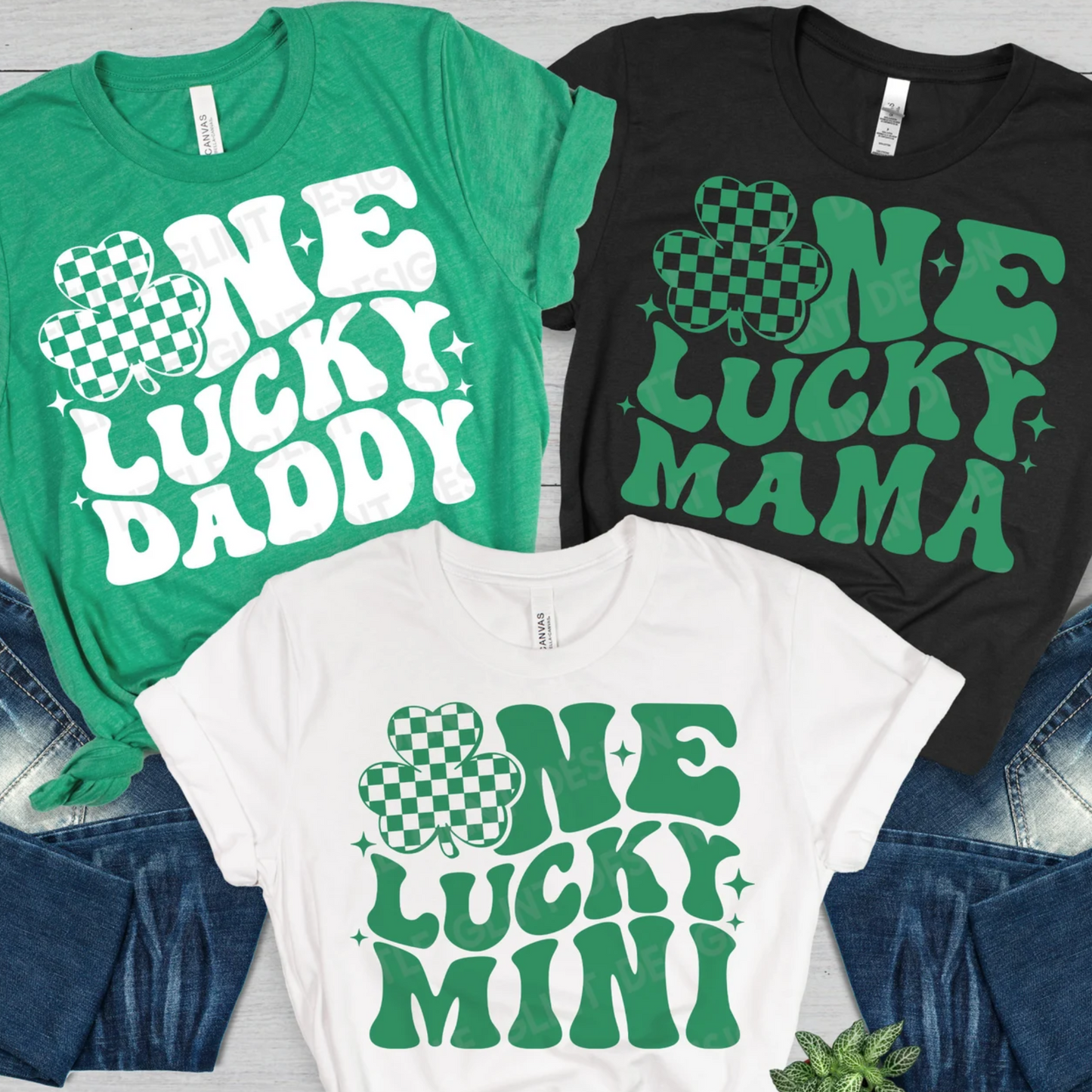 One Lucky Family Matching St. Patrick’s Day Tees