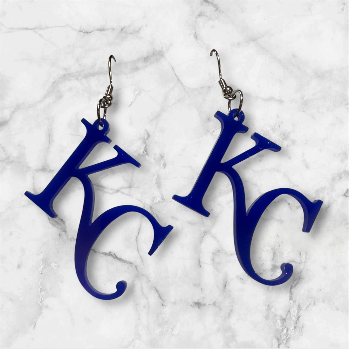 Kansas City Bold Blue KC Earrings
