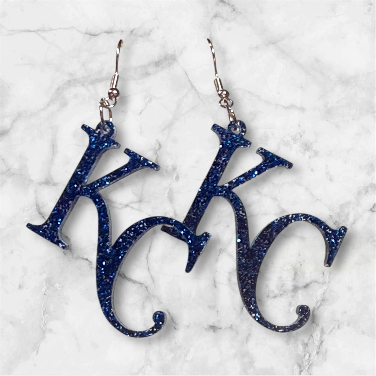 Kansas City Glitter KC Earrings