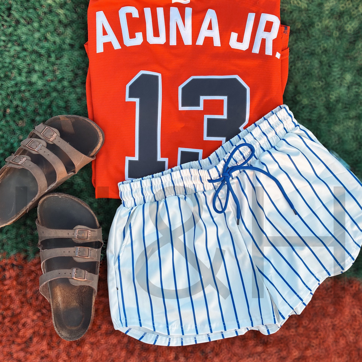 Pin Strip Baseball Shorts