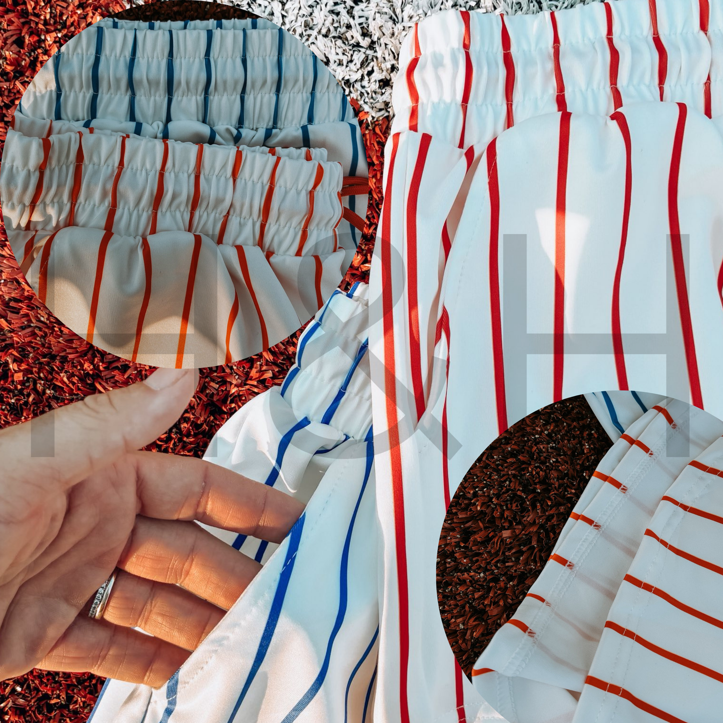 Pin Strip Baseball Shorts