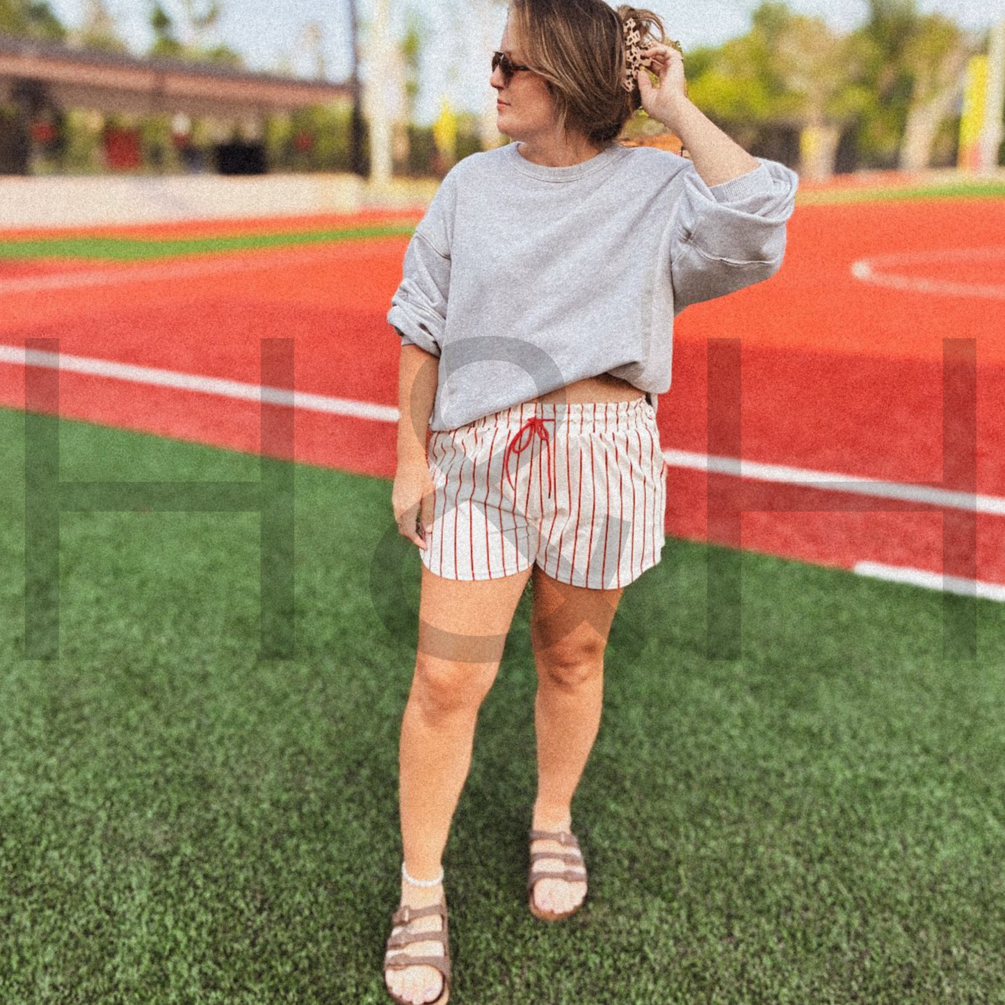 Pin Strip Baseball Shorts