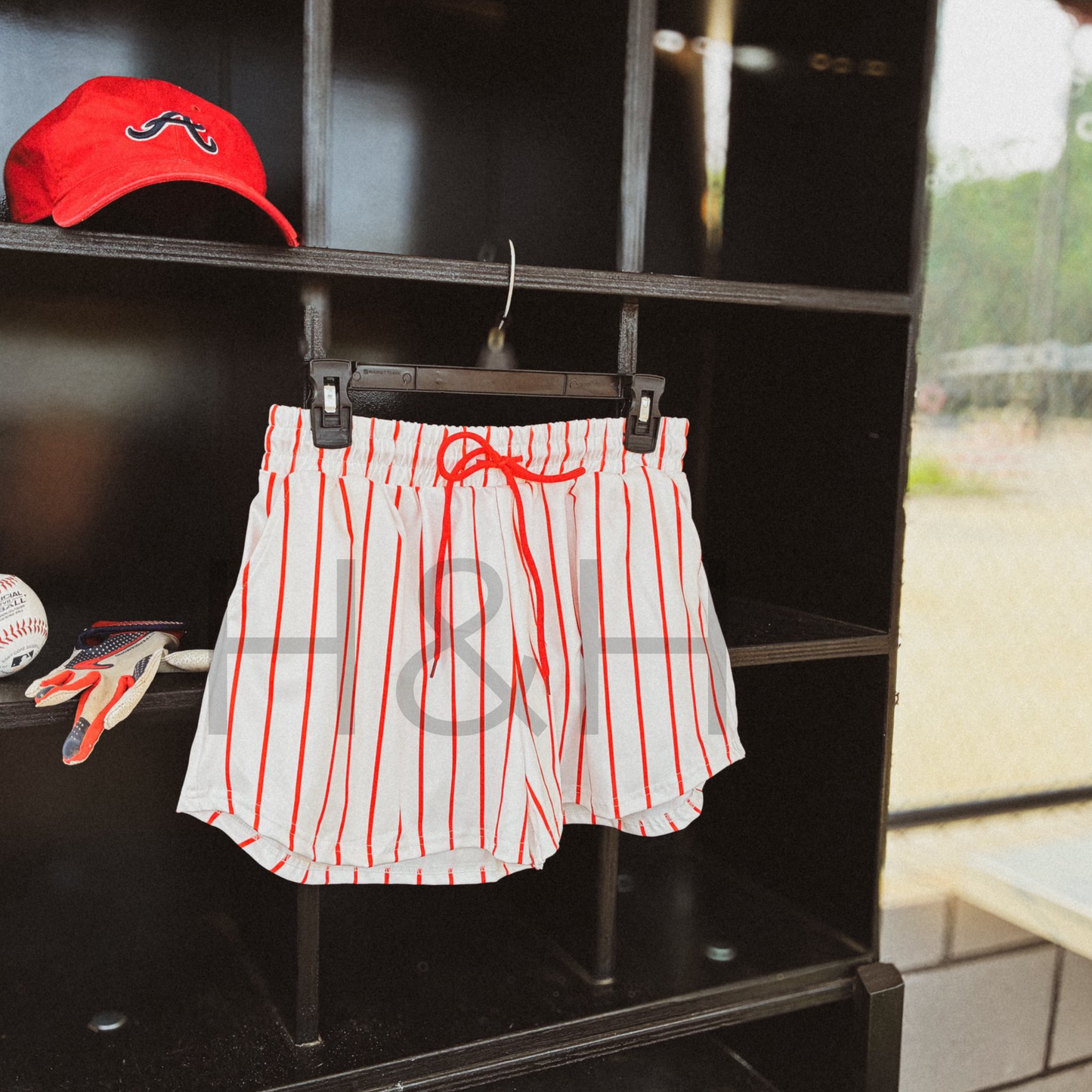 Pin Strip Baseball Shorts