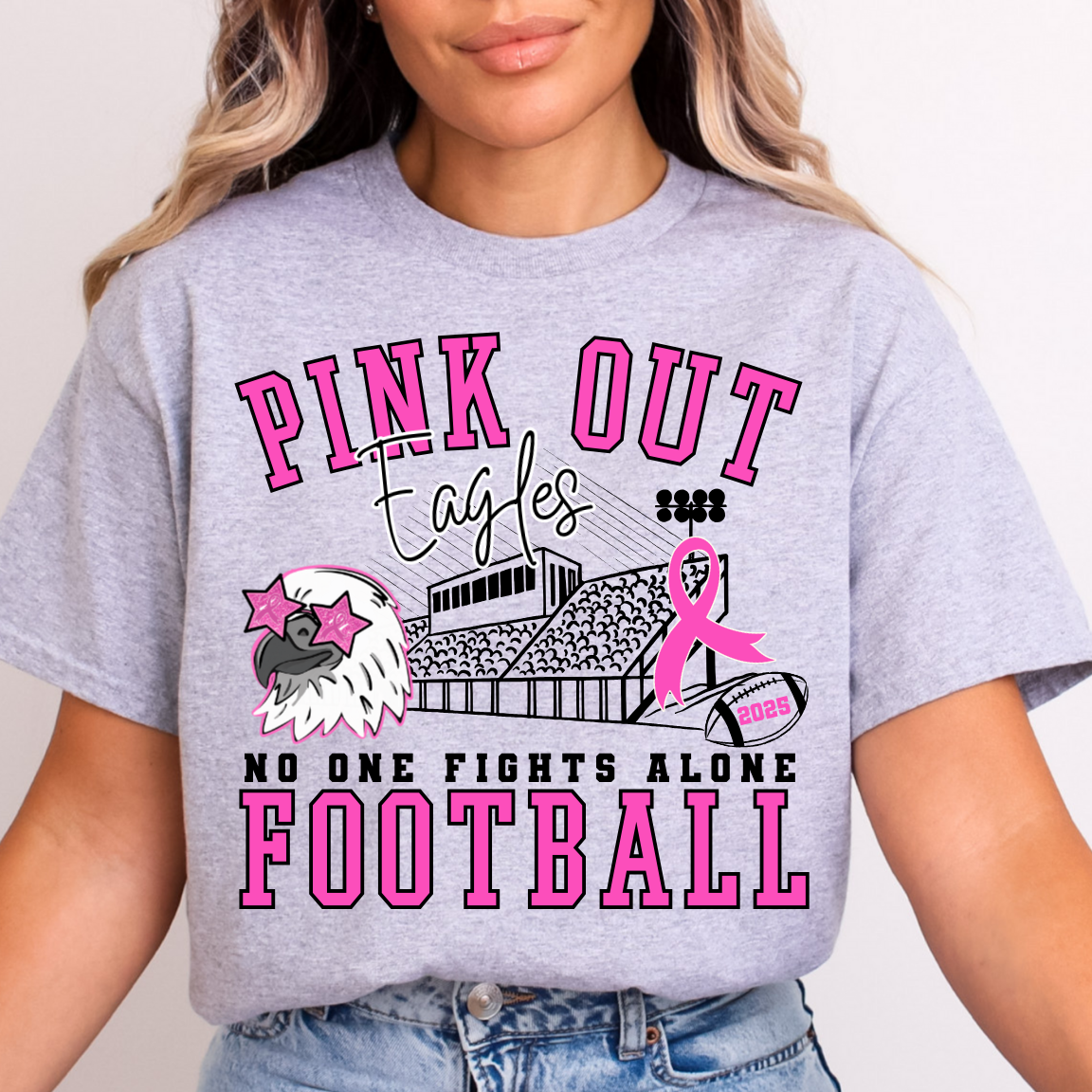 Pink Out Eagles - No One Fights Alone