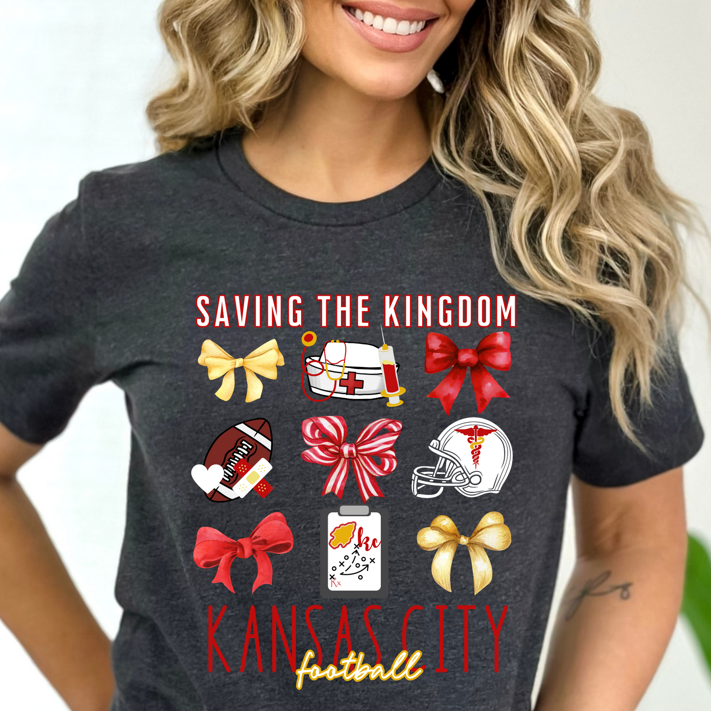 Saving the Kingdom - Kansas City Football Tee